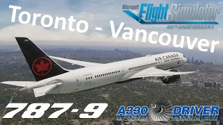 Let's FLY the: HORZION SIM 787-9 | Toronto - Vancouver | Real Airline Pilot