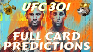 UFC 301 FULL CARD PREDICTIONS | PANTOJA VS ERCEG