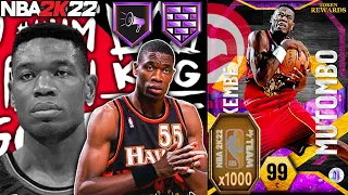 TOKEN REWARD DARK MATTER DIKEMBE MUTOMBO GAMEPLAY! IS HE WORTH THE 1000 TOKENS IN NBA 2K22 MyTEAM?