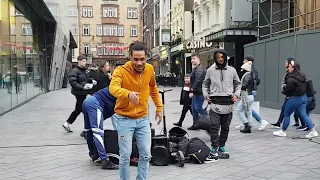 London Leicester square break dancing