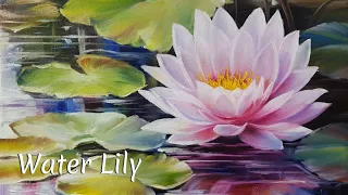 수련 그리기 | How to paint Water Lily | Oil painting Flower