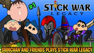 Shinchan vs his friends in stick war legacy 😂 | shinchan plays stick war legacy | #1