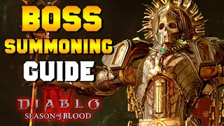 NEW ENDGAME BOSSES Summoning Guide (Season 2) for Diablo 4