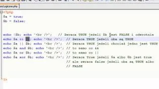 Kurs PHP 13: Operatory Logiczne