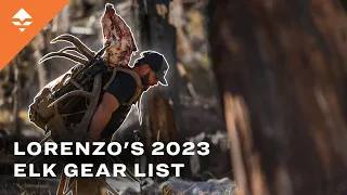 Lorenzo Sartini's 2023 Backcountry Archery Elk Gear List