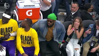 Young fan calls sitting next to LeBron at Lakers-Warriors game the greatest moment in her life