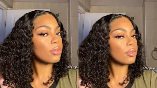 The best glueless curly bob wig for the summer ft. @ISEEHAIR