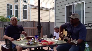 Uncle George and his nephew Jj singing Chamorro songs