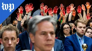 Protesters repeatedly interrupt Senate budget hearing