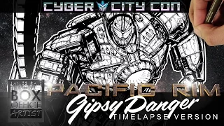 DRAWING PACIFIC RIM GYPSY DANGER - CYBER CITY CON