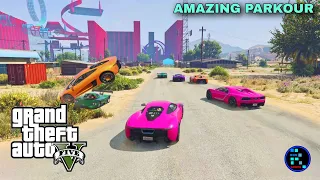 GTA V | BIBA PARKOUR SUPER FUN WITH FRIENDS