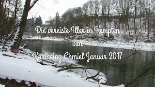 Die vereiste Iller in Kempten Januar 2017