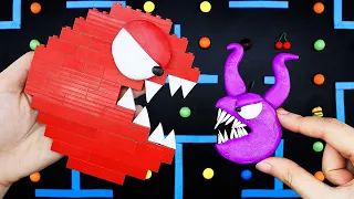 Crazy Red LEGO PAC-MAN Maze Madness | Game PAC-MAN Stop Motion