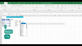 Excel Structure Reference