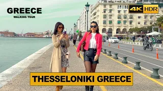 Thessaloniki, Greece - A day in Thessaloniki, Walking Tour 🔉 (English Subtitles) [4K HDR]