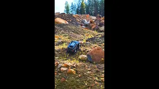 Jeep Climbs a Hill - Axial SCX10-3 Jeep Rubicon - 1/10 RC scale car