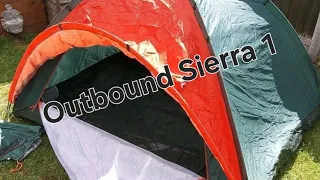 Outbound Sierra 1 2 Man Tent set up first impressions