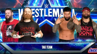 The Usos Vs Sami Zayn & Kevin Owens - Undisputed WWE Tag Team Championship | WrestleMania 39 WWE2K23