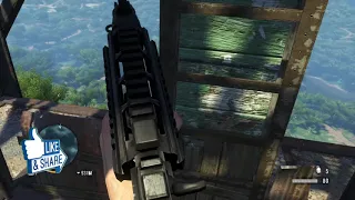 FAR CRY 3 RADIO TOWER ACTIVATED Kill KOMODO DRAGON with KNIFE