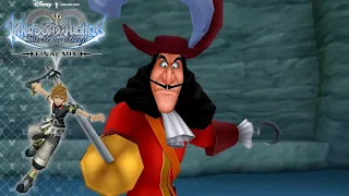 Kingdom Hearts BBS (PC) - Captain Hook No Damage (Level 1 CM/Ventus)