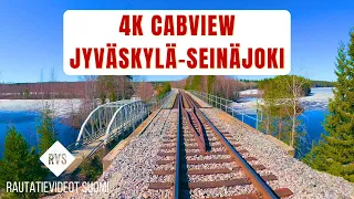 4K CABVIEW Finland | Scenic ride through the countryside | Rataosavideo Jyväskylä-Seinäjoki