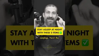 ✅ STAY ASLEEP USING THESE 2 ITEMS AT NIGHT by Andrew Huberman #sleep #sleepmask #earplugs