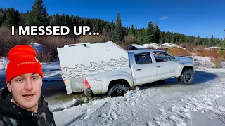 Unexpected Challenges Solo Winter Truck Camping