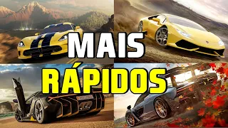 The fastest car in each FORZA HORIZON 1,2,3 and 4