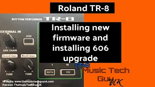 Installing new Firmware on the Roland TR-8 - Installing the 606 upgrade