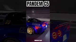 HARDCORE x PANDEM C5 Corvette  midnight cruise wangan 23pm #automobile #pandem #hardcoretokyo