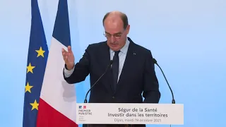 Intervention de Jean Castex depuis le CHU de Dijon