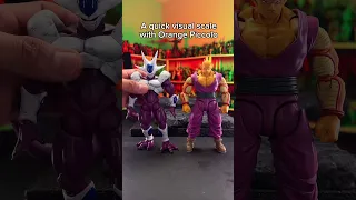 A quick action figure scale with orange piccolo and other shfiguarts