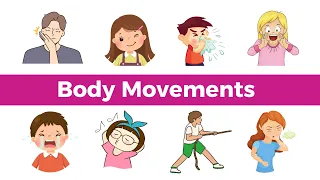 English Verbs of BODY MOVEMENT | 70+ Super Common Verbs | Basic English Learning