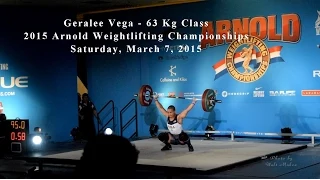 Geralee Vega Lifting at the 2015 Arnold Weightlifting Championships