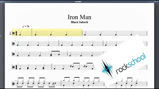 Iron Man Hot Rocks Rockschool Grade 2 Drums