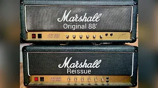 Marshall JCM 800 2203 original vs reissue comparison