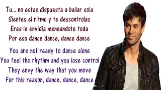 Enrique Iglesias - Noche Y De Dia Lyrics English and Spanish ft. Yandel, Juan Magan - Translation