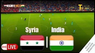 🔴 Syria vs India LIVE | AFC Asian Cup 2023 Qatar Full Match Streaming & Simulation