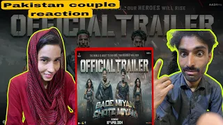 Pakistan couple Reaction on Bade Miyan Chote Miyan - OFFICIAL HINDI TRAILER | Akshay, Tiger, Prithvi