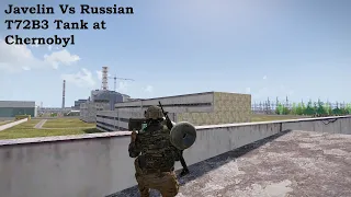 Russian T72B3 Tank vs Javelin Missile at Chernobyl Power Plant on Arma 3 #shorts