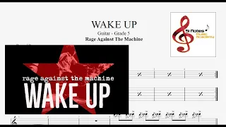 WAKE UP - Rage Against The Machine - Trinity Rock & Pop Guitar -  Grade-5 ( BACKING TRACK )