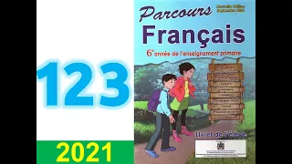 parcours de français  6 eme année primaire page 123