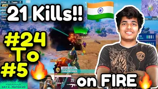 🇮🇳JONATHAN on FIRE🔥 21 Kills in BMOC!! GODLIKE 24 to 5!!!   | Sparky