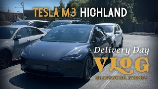 Tesla Model 3 Highland Delivery Day in Chatswood Sydney