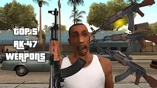 GTA San Andreas Top 5 AK 47 Weapon Variant Mods!