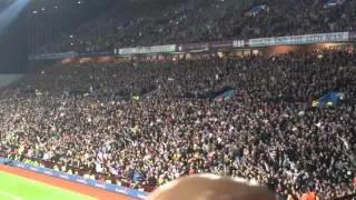 The Holte End / Villa fans Singing Aston Villa Vs Birmingham City