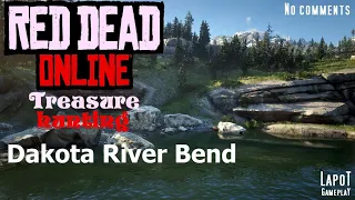 Red Dead Online. Treasure hunting. Dakota River Bend / Карта сокровищ Река Дакота