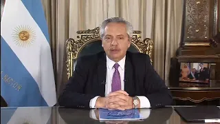 Alberto Fernández le habló al pueblo argentino en cadena nacional