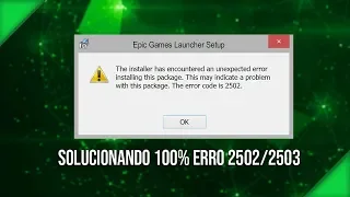 Como corrigir erro 2503/2502 sem falha no Windows [7/8.1/10] {100% Resolvido}