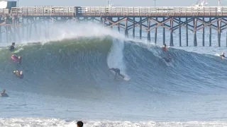 Massive swell and Shorebreak wave is GOING OFF! (El Nino madness)